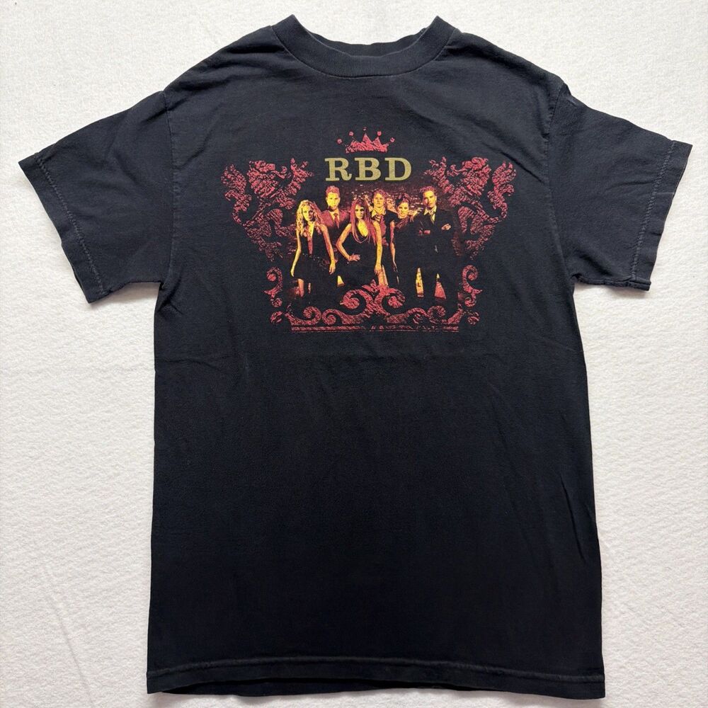 RARE! Vintage RBD Rebelde 2006 Tour Band Tee Shirt Mexican Novela Latino - Small